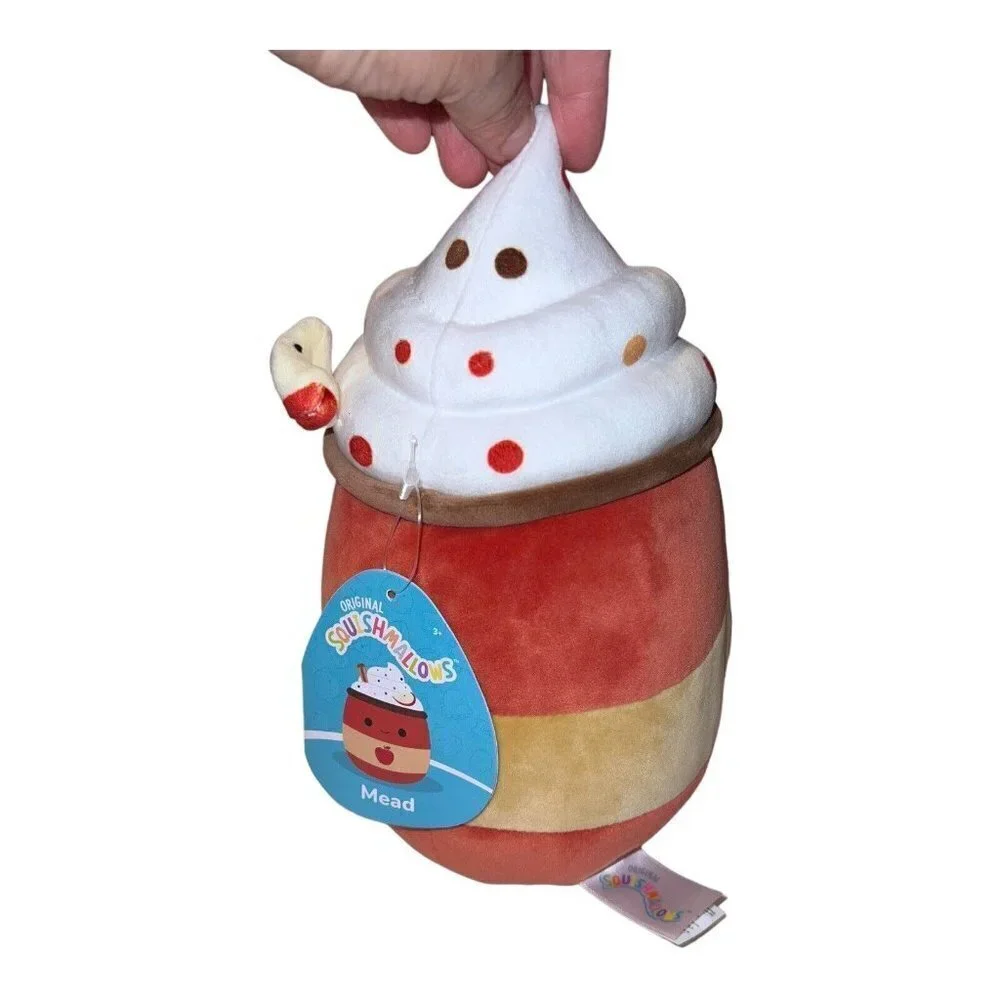 NWT Squishmallow 7.5” MEAD Apple Cider Latte Fall Harvest Squad